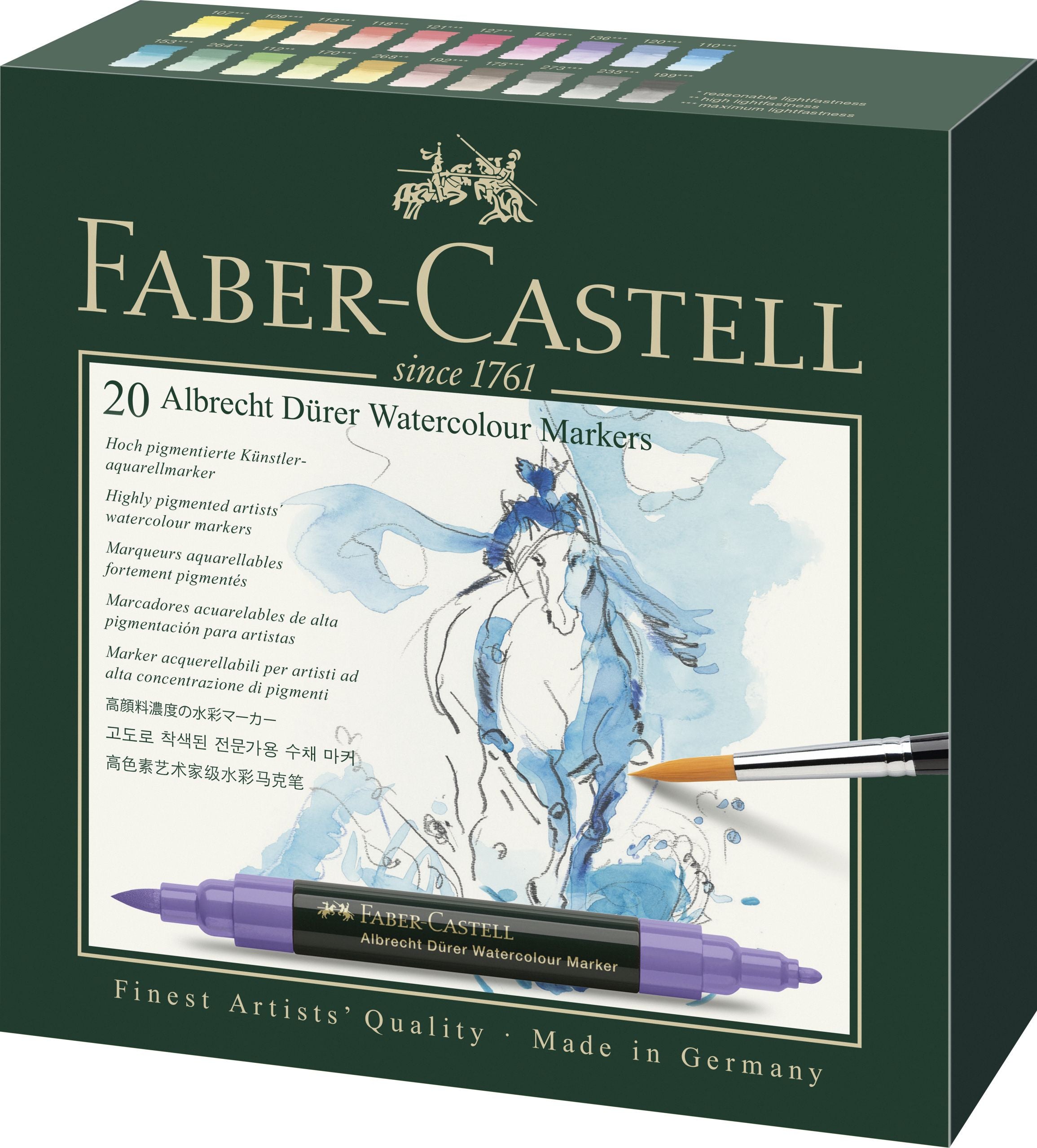 SET 20 MARKERE SOLUBILE A.DURER FABER-CASTELL SET 20 MARKERE SOLUBILE A.DURER FABER-CASTELL